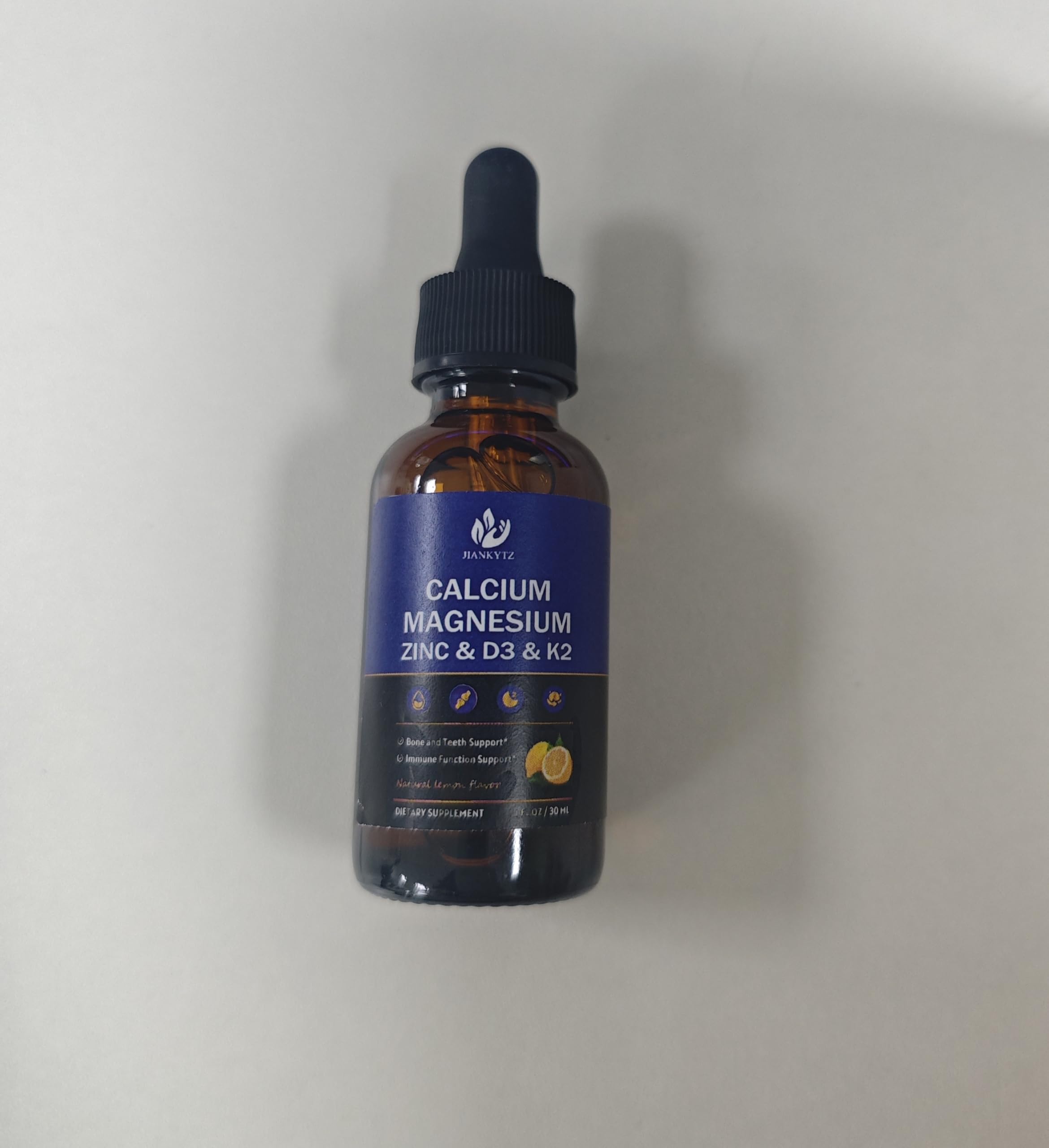JIANKYTZ Calcium Magnesium Zinc Liquid Drops bottle with cap