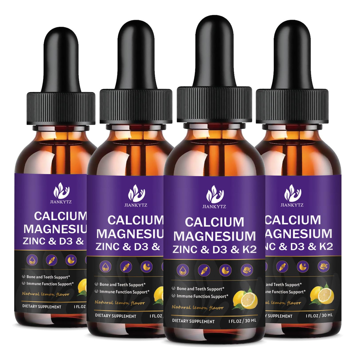 JIANKYTZ Calcium Magnesium Zinc Liquid Drops front view