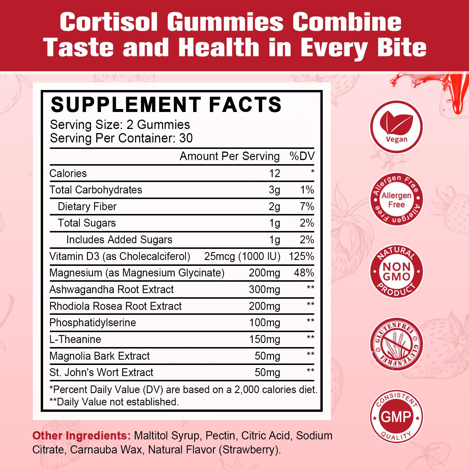 JIANKYTZ Cortisol Gummies packaging side view