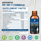 JIANKYTZ Glucosamine Chondroitin MSM Drops bottle with dropper