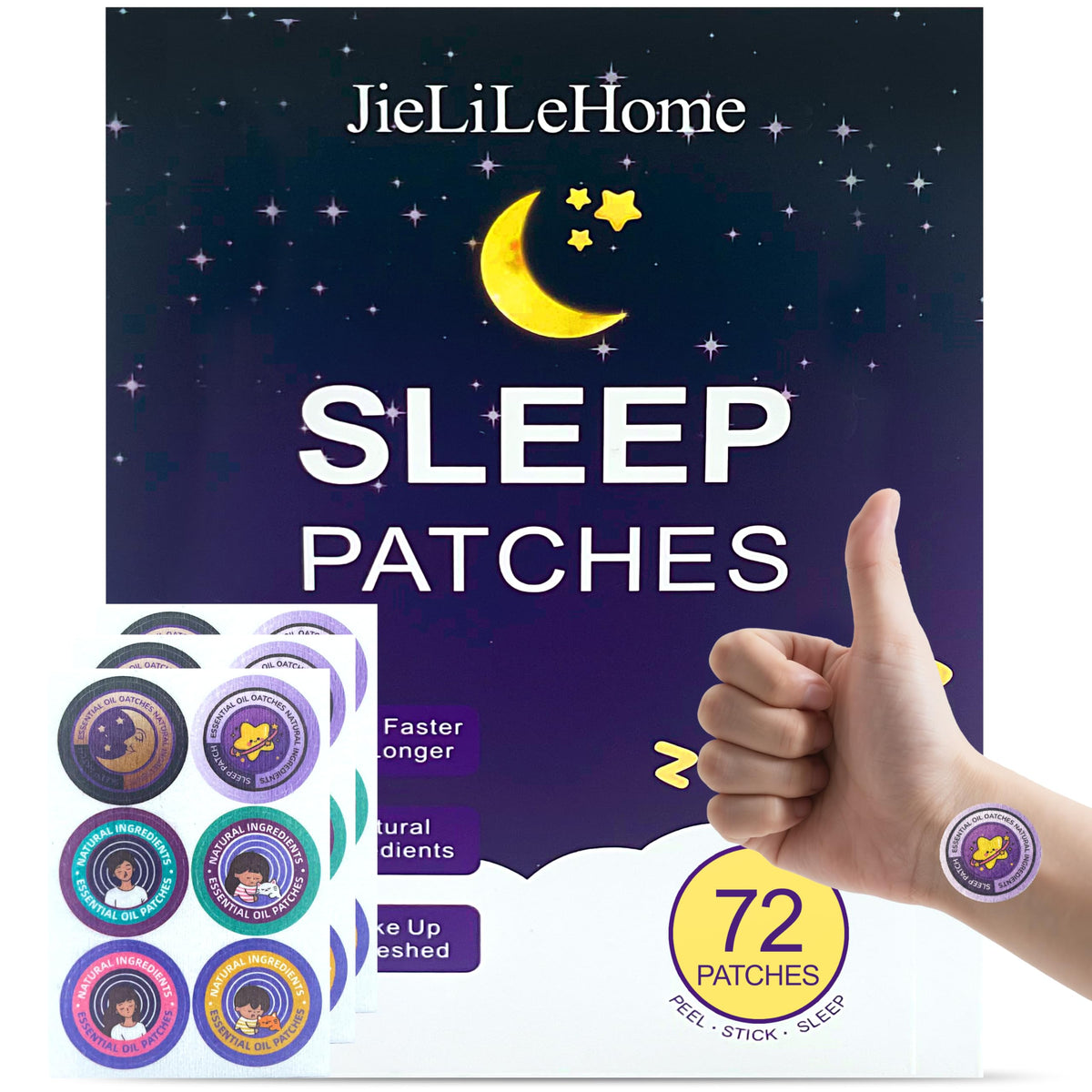 JieLiLeHome Sleep Patches front view packaging