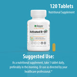 Jigsaw Health Activated B w/SRT B-Complex Supplement with a glass of water