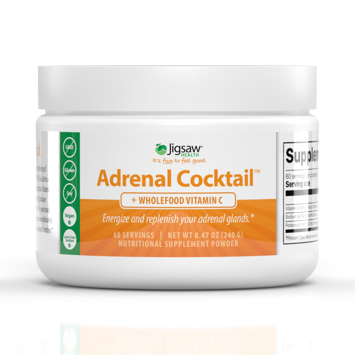 Jigsaw Health Adrenal Cocktail 240g front view