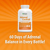 Jigsaw Health Adrenal Cocktail 390g back view with nutritional information