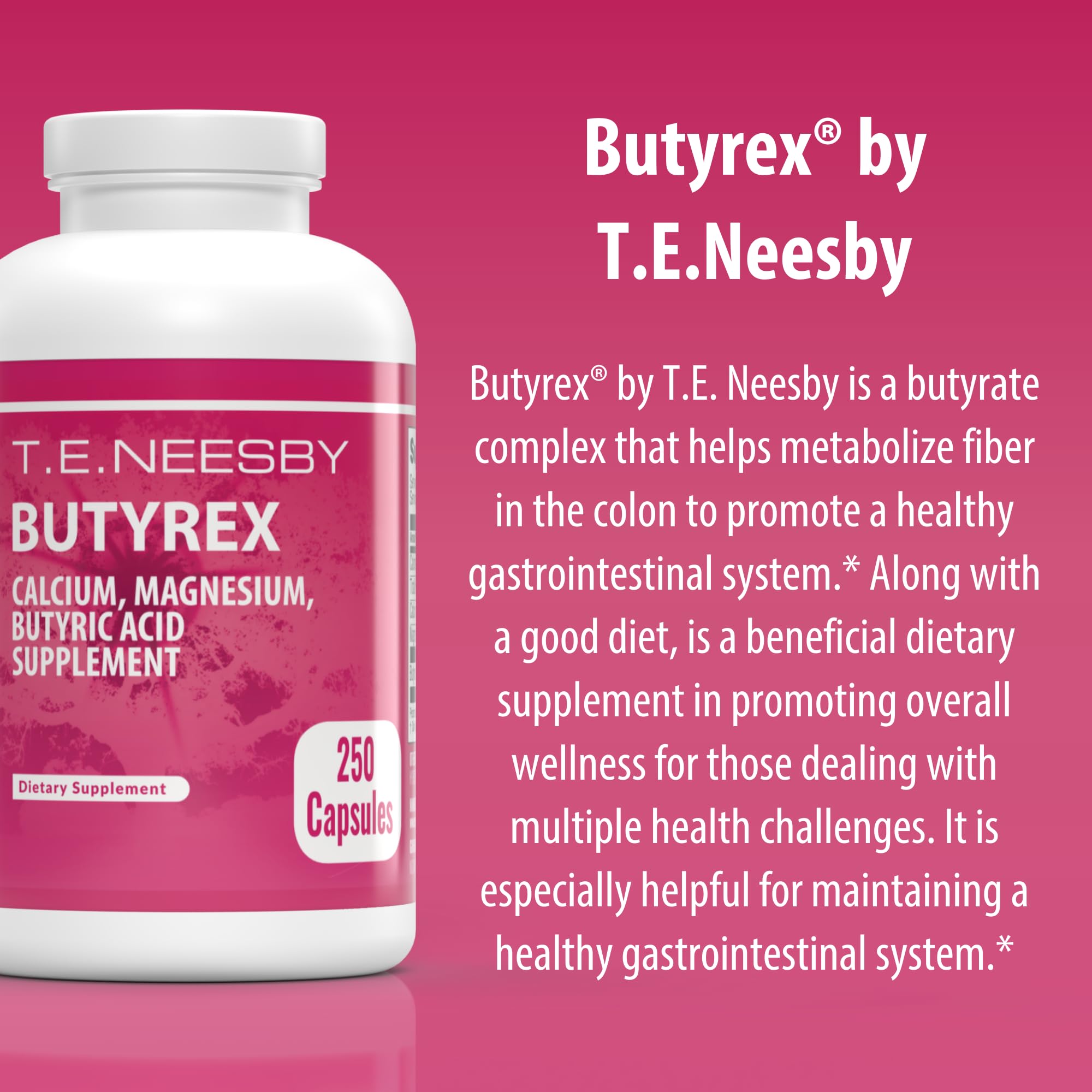 Jigsaw Health Butyrex Butyrate Complex 600mg capsule bottle