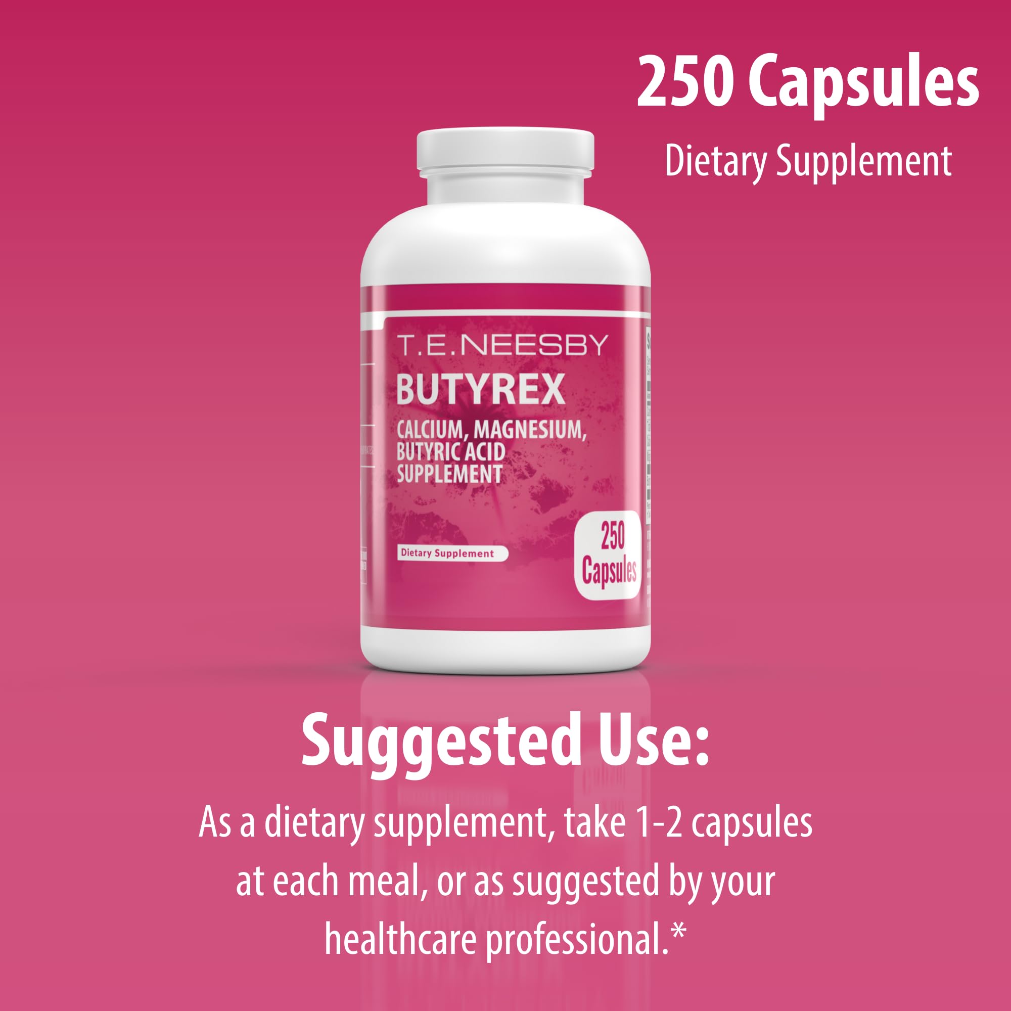 Jigsaw Health Butyrex Butyrate Complex 600mg capsules with a glass of water