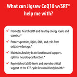 Jigsaw Health CoQ10 capsules in a hand