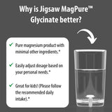 Jigsaw Health Magnesium Bisglycinate Chelate 50mg bottle with capsules on a wooden surface