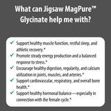 Jigsaw Health Magnesium Bisglycinate Chelate 50mg capsule bottle with measuring spoon