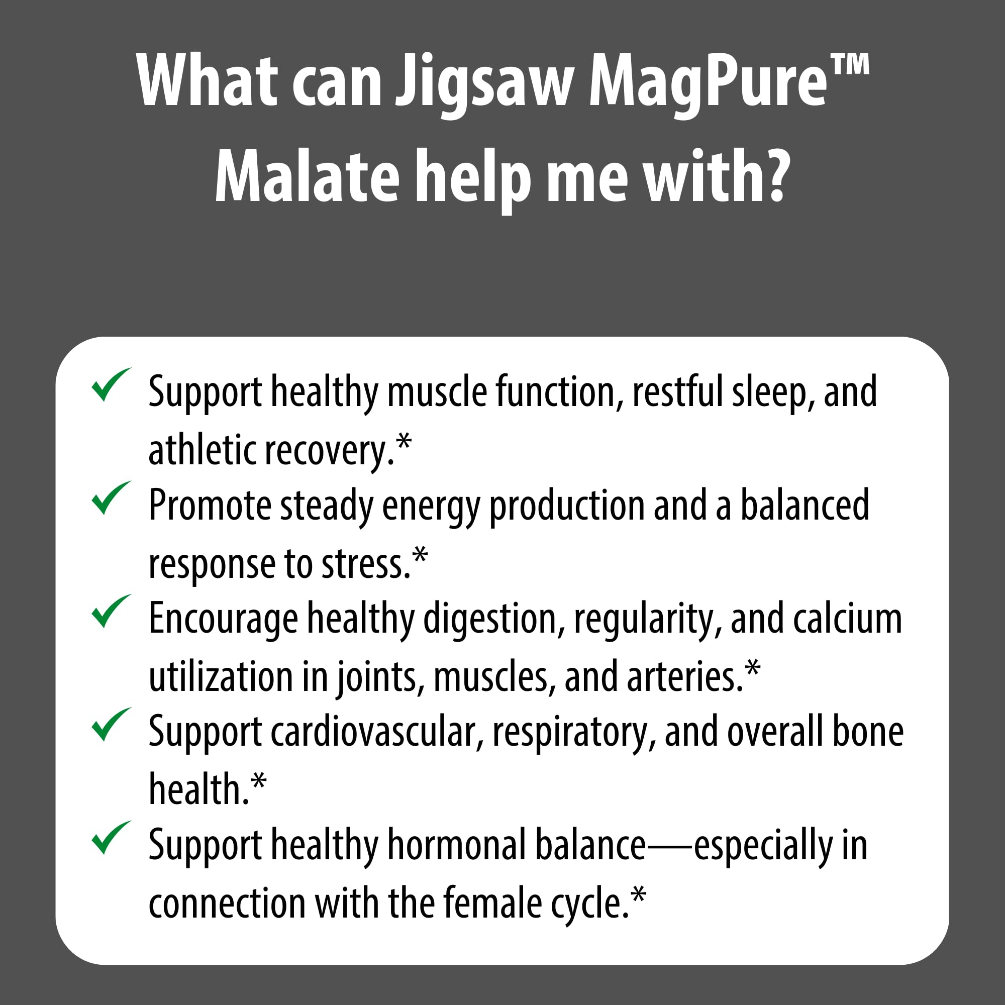 Jigsaw Health Magnesium Capsules with a plant background