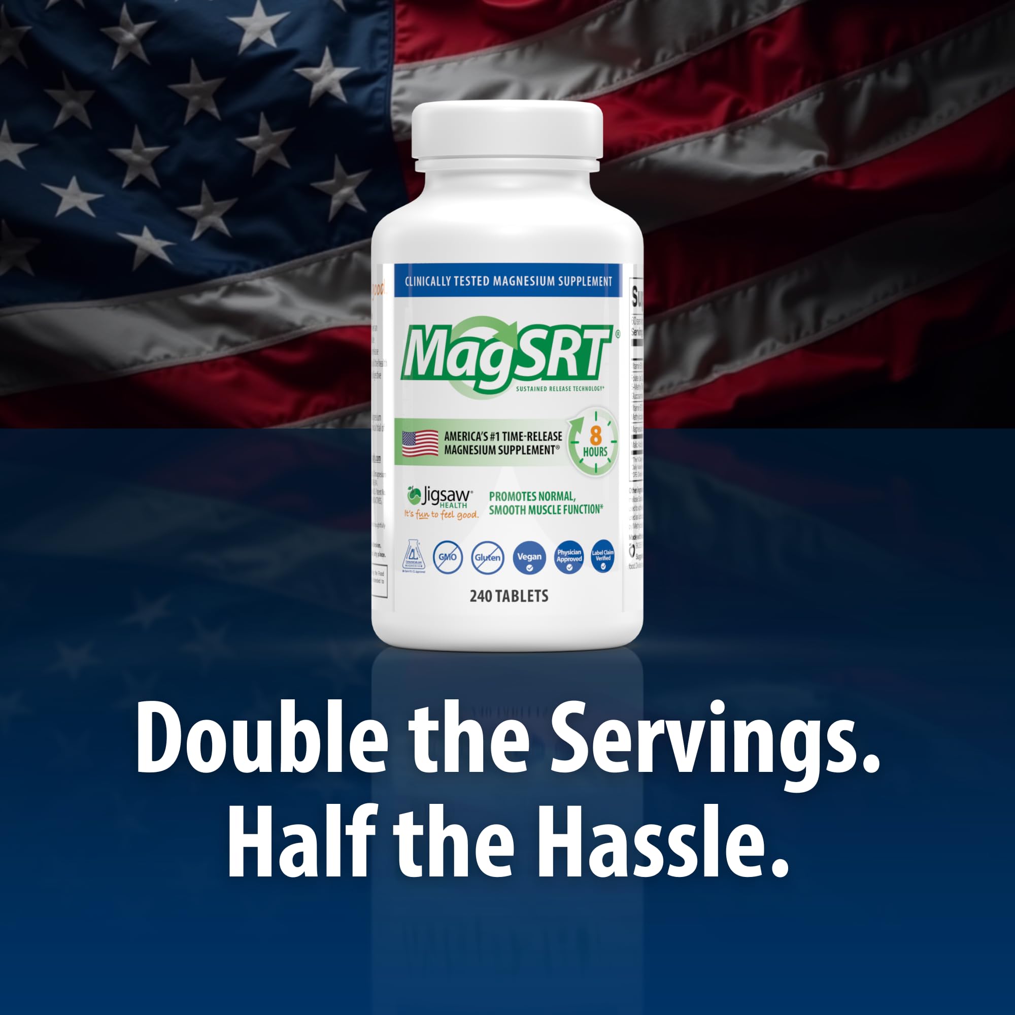 Jigsaw Health Magnesium Supplement 250g back view