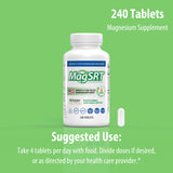 Jigsaw Health Magnesium Supplement 250g with a glass of water