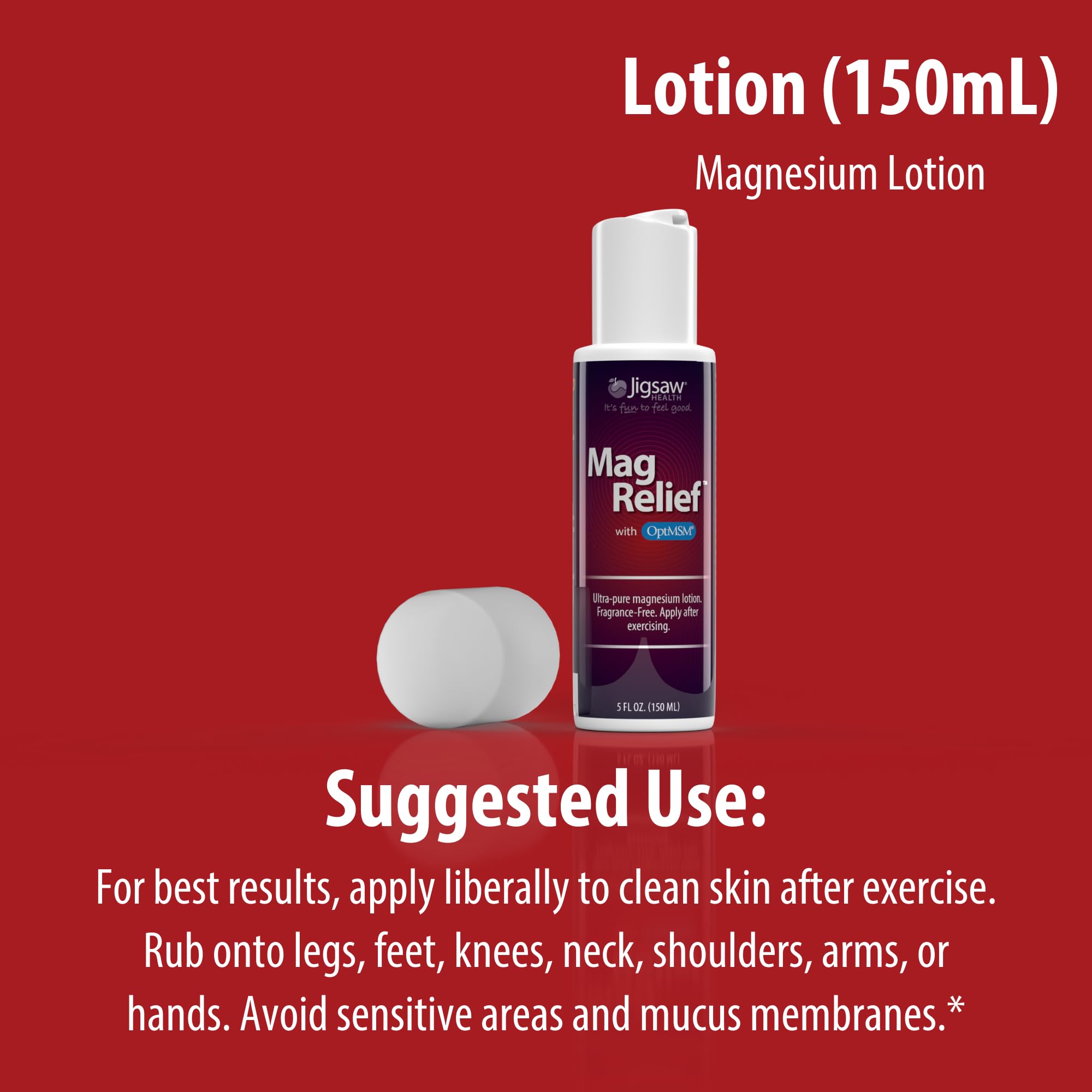 Jigsaw Health MagRelief Magnesium Supplement in lifestyle setting