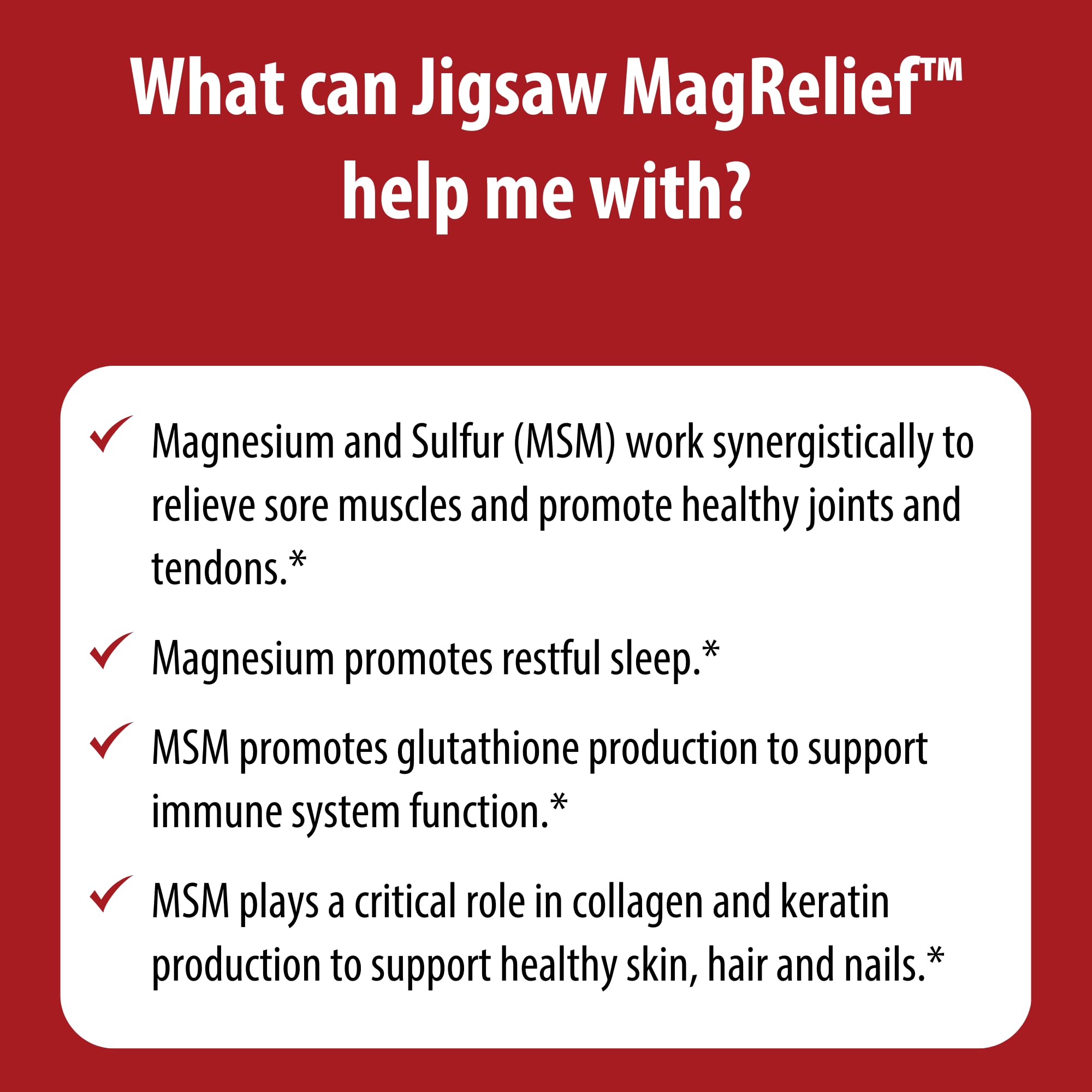 Jigsaw Health MagRelief Magnesium Supplement side view
