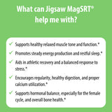 Jigsaw Health MagSRT Magnesium Supplement 122g ingredients list
