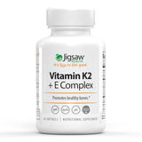 Jigsaw Health Vitamin E & K2 supplement bottle front view