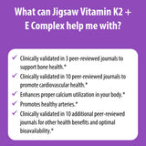 Jigsaw Health Vitamin E & K2 supplement with packaging