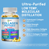 JINGYAT Multi Collagen Peptides Softgels close-up of softgel