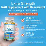 JINGYAT NAD Resveratrol Supplement 60 softgels packaging