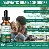JINGYAT Organic Lymphatic Drainage Drops showing dropper and liquid