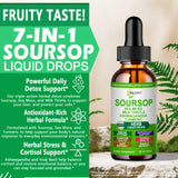 JINGYAT Soursop Liquid Drops lifestyle scene on kitchen counter