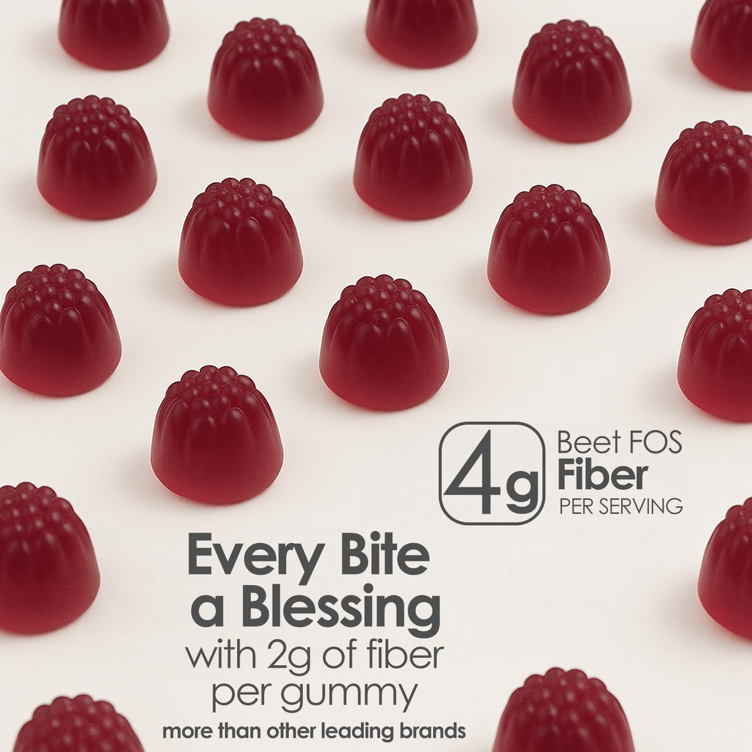 JINMAO Clean Prebiotic Fiber Gummies 200g with glass of water