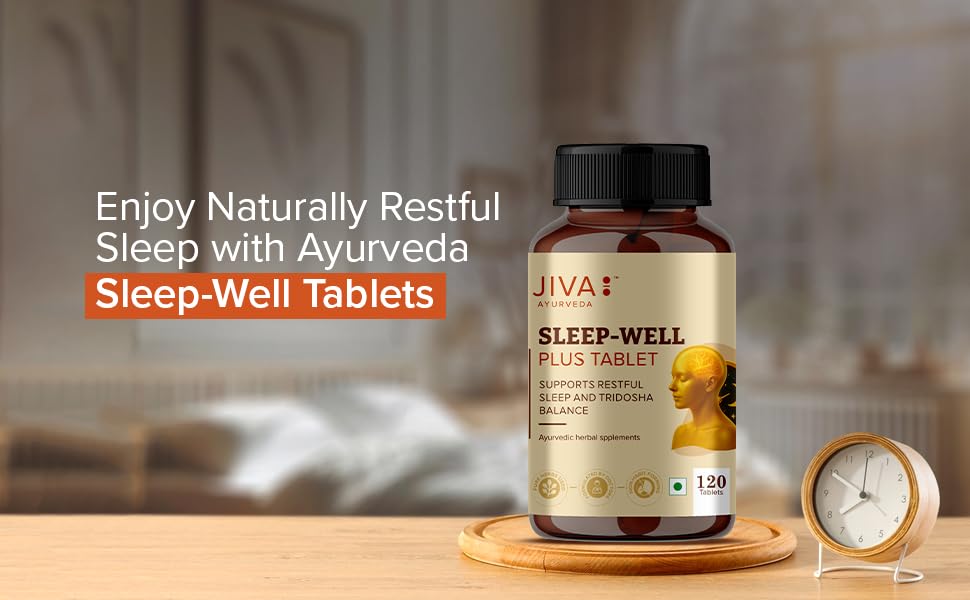 Jiva Ayurveda Sleep Well Plus 120 Tablets with Ayurvedic herbs