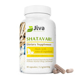 Jiva Botanicals Shatavari Capsules 1200mg front view