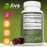 Jiva Botanicals Shilajit Gummies on a wooden table
