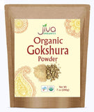 Jiva Organics Gokshura Powder 7 ounce bag front view