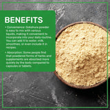 Jiva Organics Gokshura Powder in a bowl