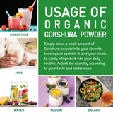 Jiva Organics Gokshura Powder nutritional information