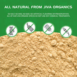 Jiva Organics Gokshura Powder on a wooden table
