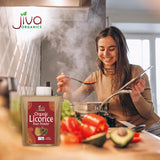 Jiva Organics Licorice Root Powder resealable bag open