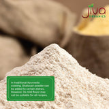 Jiva Organics Shatavari Powder with a scoop for serving