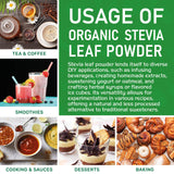 Jiva Organics Stevia Leaf Powder 454g resealable kraft bag