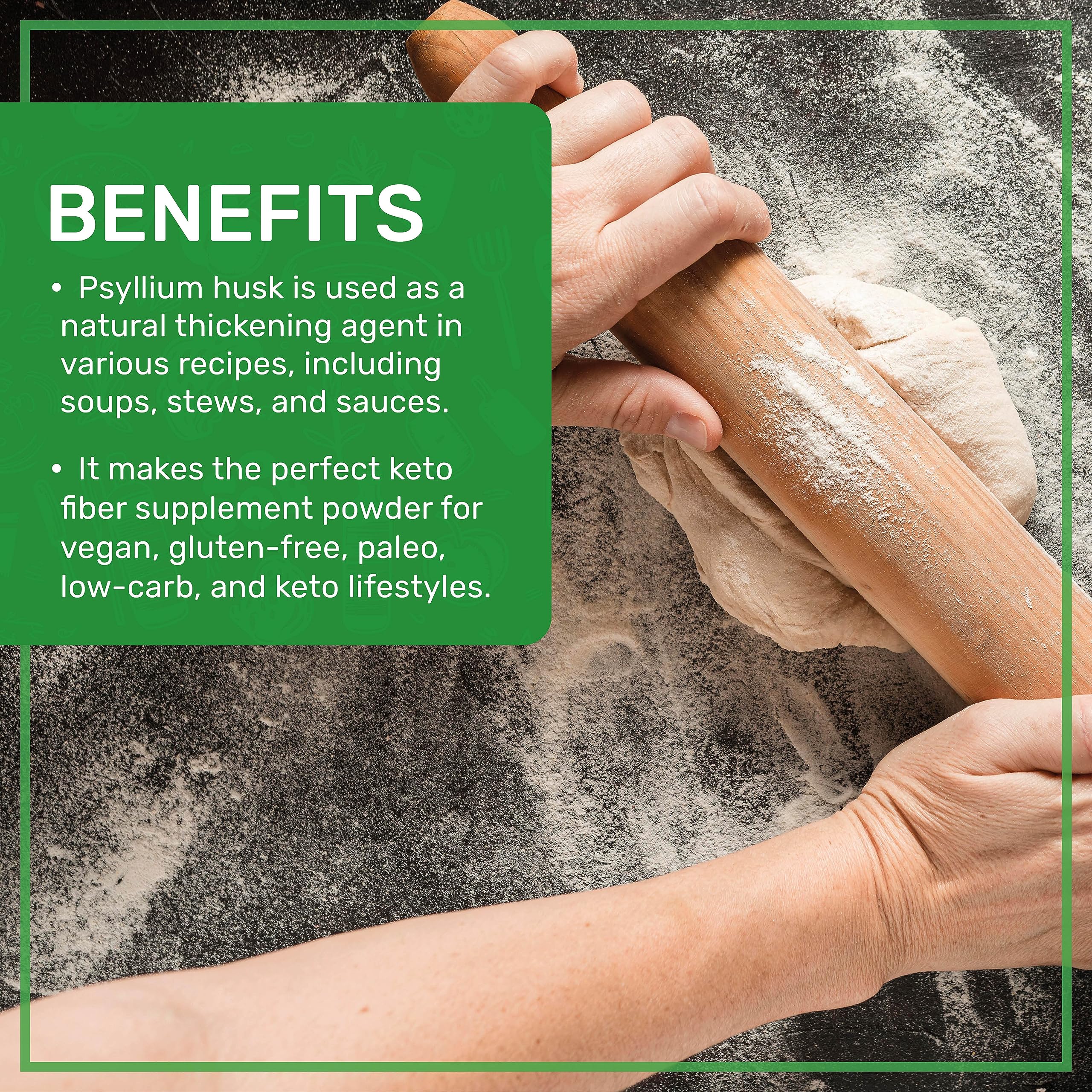 Jiva Organics Whole Psyllium Husk in a smoothie preparation