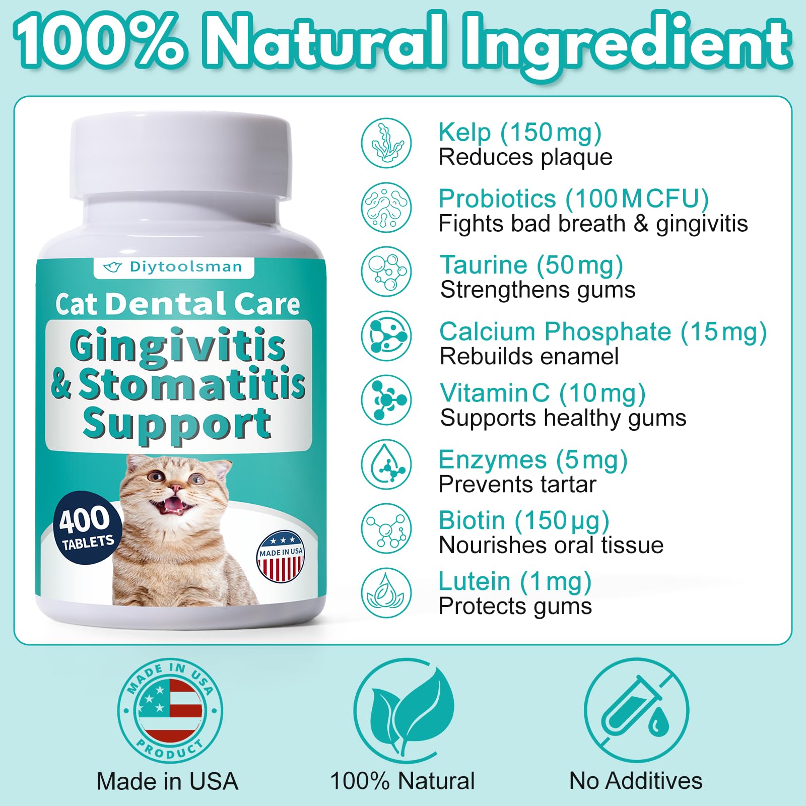 Jkrova Dog Dental Care Supplement 59g ingredients list