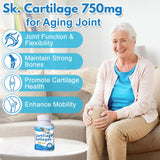 Jkrova Premium Cartilage Capsules 750mg bottle side view