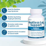 Jkrova Restless Legs Relief Capsules opened bottle with capsules