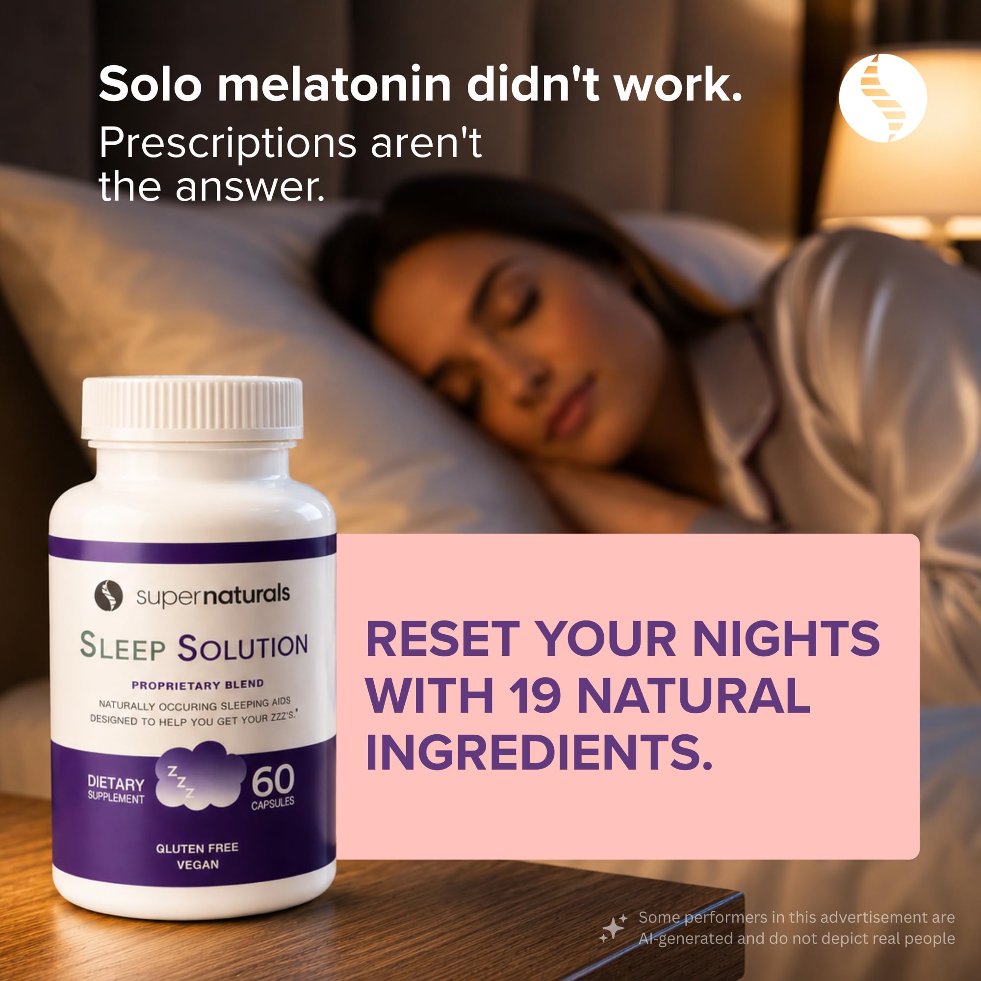 JLM NUTRITIONALS Sleep Supplement capsule close-up
