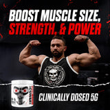 JNX SPORTS creatine monohydrate in a glass of water