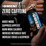 JNX SPORTS The Omen! Caffeine-Free Thermogenic Fat Burner ingredients list