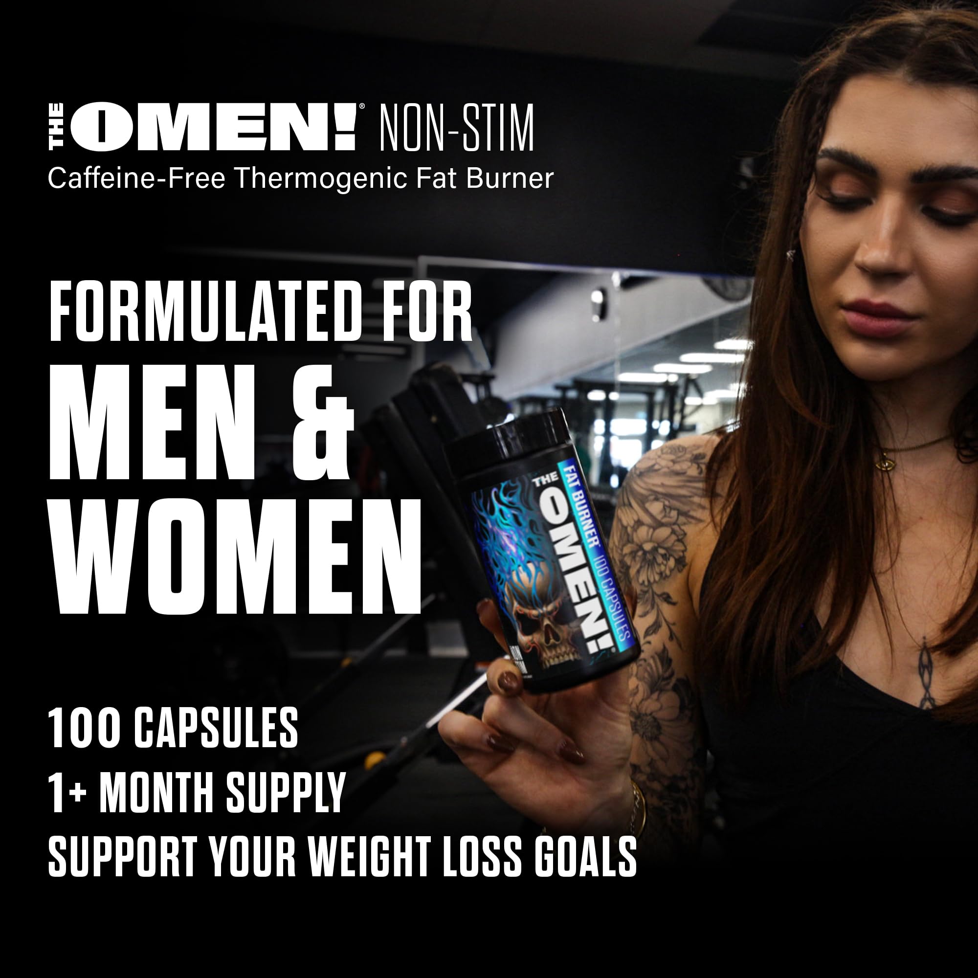 JNX SPORTS The Omen! Caffeine-Free Thermogenic Fat Burner packaging