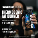 JNX SPORTS The Omen! Caffeine-Free Thermogenic Fat Burner side view