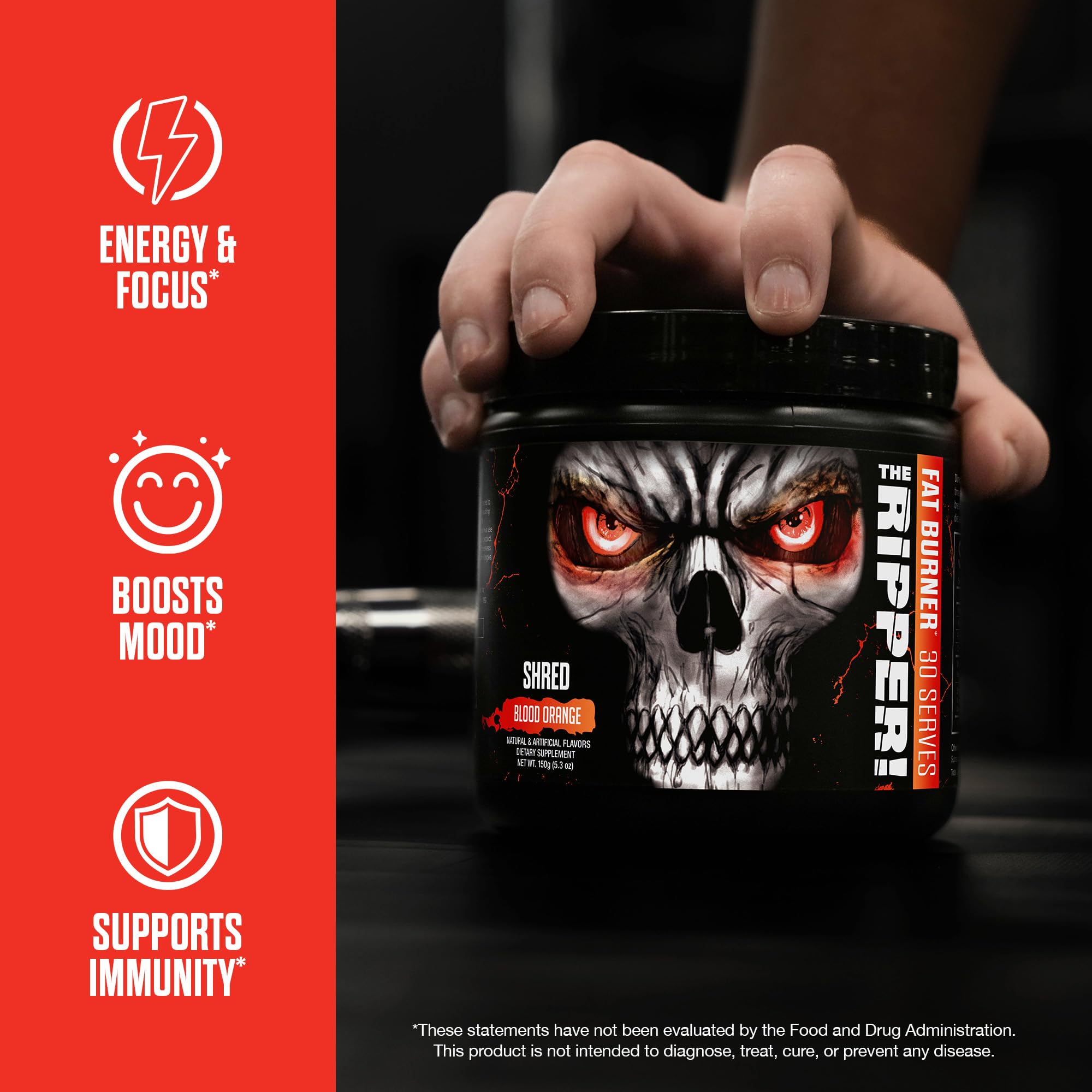 JNX SPORTS The Ripper! Thermogenic Fat Burner packaging