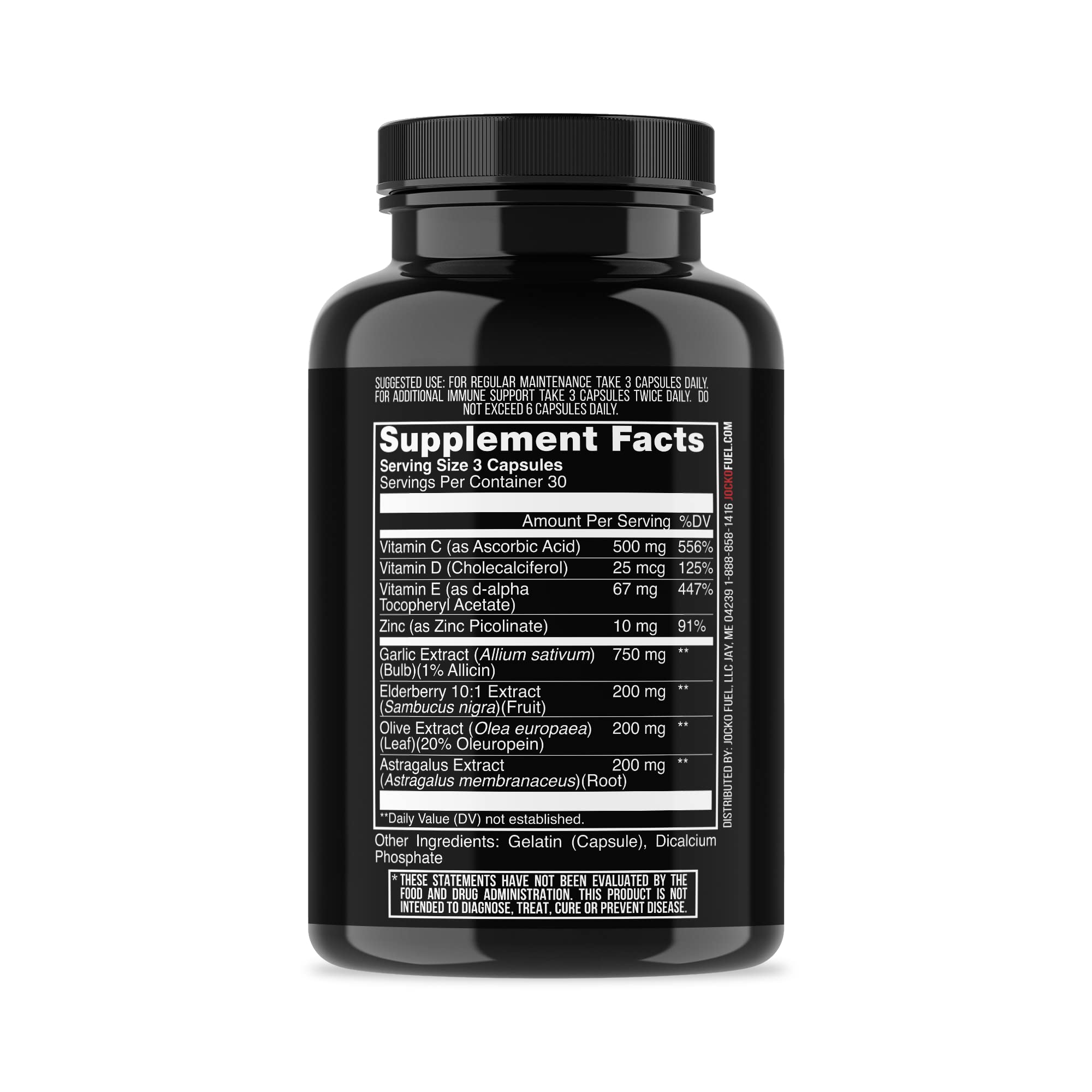 Jocko Fuel Cold War daily wellness Support 132g side view