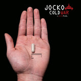 Jocko Fuel Cold War daily wellness Support 132g with a glass of water