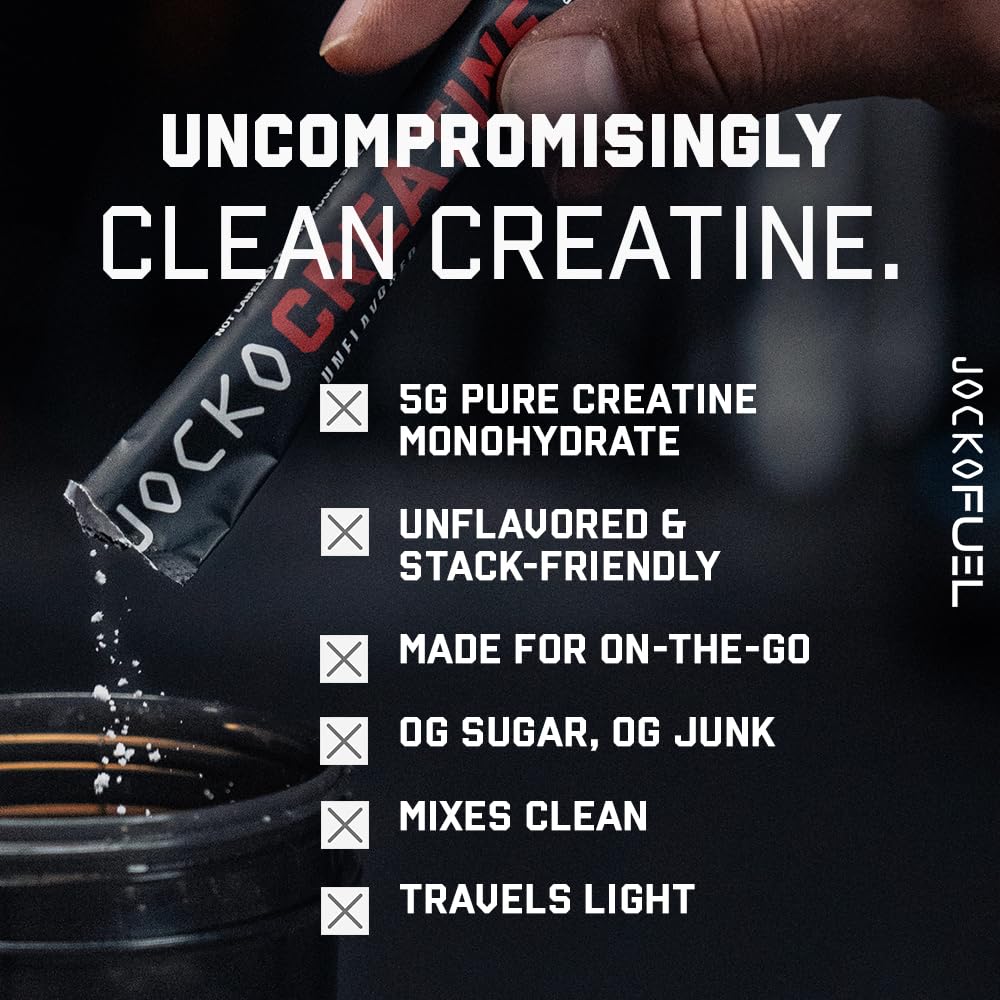 Jocko Fuel Creatine Monohydrate Packets side view
