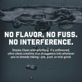 Jocko Fuel Creatine Monohydrate Packets with a glass of water